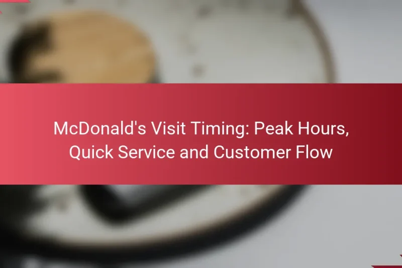 McDonald’s Visit Timing: Peak Hours, Quick Service and Customer Flow